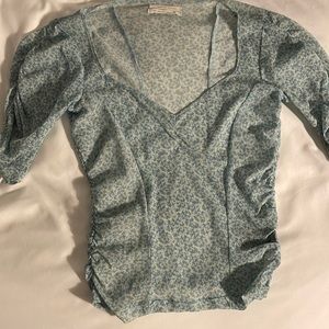 Light blue sheer top